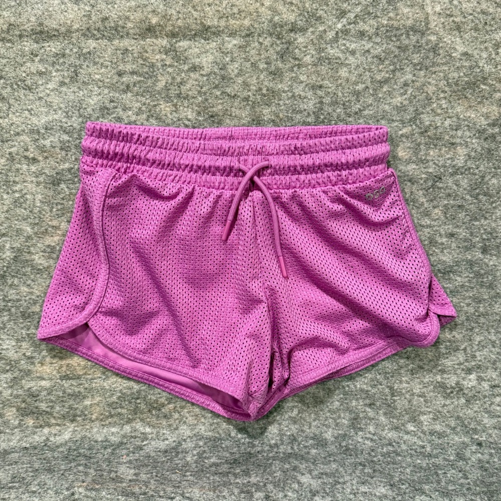 DSG Girls Purple Mesh Athletic Shorts Size Small 8-9 Drawstring Gym Sporty‎